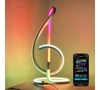 Lepro TB2 AI Table Lamp, Smart LED Lamp with Music Sync, Personalized AI Lighting Designer, Colour Changing Smart Table Lamp, Voice Cotrol, Works with Alexa & Google Assistant, Bluetooth & 2.4GHz WiFi
