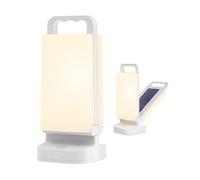 Lepwings Solar Camping Lights Rechargeable Lantern 4400mAh 80 Hours Battery Life for Tent, Emergency Outages, LED Dimmable Lamp Indoor/Outdoor Use [Energy Class A]