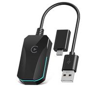 Lepwings Wireless CarPlay Adapter, Convert Wired CarPlay to Wireless, Plug & Play Auto Connect, No Lag, Compatible with 800+ Car Models Supports iOS 10 & Above OTA Available