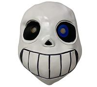 LePyCos Sans Undertale Mask with Blue Eye Latex Cosplay Costume Halloween Game Prop
