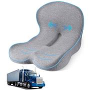 leqsdijk Seat Cushion for Truck Driver, Memory Foam Truck Seat Cushion with L-Shaped Ergonomic Design, Lumbar Support Pillow & Tailbone Pain Relief for Long Driving, Semi Truck Accessories