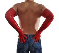 Lequida Long Red Latex Rubber Gloves (one Size)