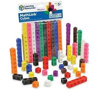LER4285 MathLink Educational Counting Toy Blocks Linking Early Set Of 100 Cubes
