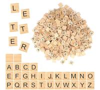 LERANXIN 500 Pieces Scrabble Letters (20 x 18 x 5 mm), Child Safe, for Games, DIY & Preschool Education Wooden Letters for Crafts, Educational Toys