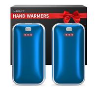 Lerat Hand Warmers Rechargeable, 2 Pack Electric Hand Warmer, Reusable Portable Pocket Heater USB Handwarmers, Gifts for Men, Women, Indoor, Outdoor, Hiking, Skiing, Camping, Hunting Accessories