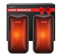 Lerat Hand Warmers Rechargeable, 2 Pack Electric Hand Warmer, Reusable Portable Pocket Heater USB Handwarmers, Gifts for Men, Women, Indoor, Outdoor, Hiking, Skiing, Camping, Hunting Accessories