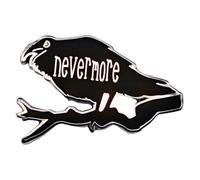 Leraverppy Enamel Pin,Black Thinking Raven Lapel Pin,Dark Gothic Literary Badge,Gift For Teens Friends Poem Lovers Artists Teachers,Canvas Bag Backpack Denim Jacket Jeans Shirt Accessory,DIY Decor