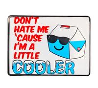 Leraverppy Enamel Pin,Don't Hate Me Cause I'm a little Cooler Lapel Pin,Funny Carton Badge,Humorous Statement Brooch,Gift For Teens Friend Family DIY Decor Canvas Bag Backpack Lanyard Jacket Accessory