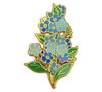 Leraverppy Enamel Pin,Forget-Me-Not Flower Cluster Lapel Pin,Love and Remembrance Symbol Brooch,Pin for Anniversary Wedding Birthday Funeral Social Charity Party Gift for Memory Keeper Nature Lovers