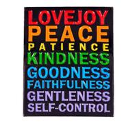 Leraverppy Enamel Pin,LOVE JOY PEACE PATIENCE KINDNESS GOODNESS FAITHFULNESS GENTLENESS SELF-CONTROL Lapel Pin,Gift For Teens Kid Friends Students DIY Decor Canvas Bag Backpack Denim Jacket Accessory