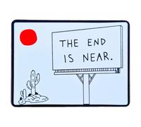 Leraverppy Enamel Pin,The End Is Near Lapel Pin,Dark Humor Brooch,Comic Desert Badge Gift For Adults Coworker Teens GFF Friends,Lanyards Denim Jacket Canvas Bag,Backpack,Canvas Bag Accessory DIY Decor