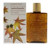 LErbolario Ambraliquida Bath Gel With Vitamin E Micro-Spheres For Unisex 8.4 oz Shower Gel