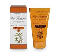 L'Erbolario Face Sun Cream containing Aloe Vera and Macadamia Nut with SPF 25