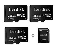 Lerdisk Factory Wholesale 3-Pack Micro SD Card 256MB in Bulk Small Capacity Produced by 3C Group Authorized Licencee for Small Files only, NOT Suitable for Camera or Phone (NOT GB, 1024MB=1GB)