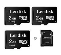 Lerdisk Factory Wholesale 3-Pack Micro SD Card 2GB C6 in Bulk Produced By 3C Group Authorized Licencee (2GB)