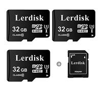 Lerdisk Factory Wholesale 3-Pack Micro SD Card 32GB U3 C10 UHS-I MicroSDHC in Bulk Produced By 3C Group Authorized Licencee (32GB)