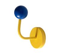 LEREAMTP 1 PC Magnet Hook Magnetic Key Holder for Cabin Fridge Classroom Whiteboard, 7.5x5x10cm (Yellow)