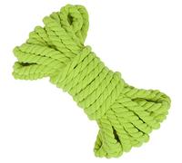 LEREATI 8mm Macrame Cord 10m Thick Macrame Rope Soft Cotton Rope, Natural Cotton Twine String for Macrame Plant Hanger, Wall Hanging, Knitting, DIY Crafts, Gardening, Decoration (Fruit Green)
