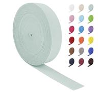 LEREATI Aqua Green Elastic for Sewing 1-1/5 Inch x 16m Wide Elastic Band for Sewing Coloured Flat Ribbon Stretchable Straps Thick Waistband Cord Roll for Clothing Headbands Pants DIY Crafts