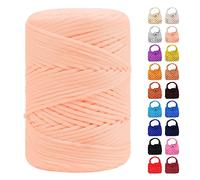 LEREATI Polyester Macrame Cord 3mm for Crocheting, 170m Braided Macrame Rope Polypropylene Crochet Bag Cord, Polyester Yarn for Basket Bags DIY Crafts Home Decoration (Beige)