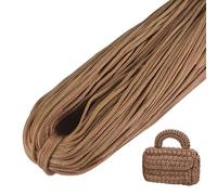 LEREATI Polyester Macrame Cord 3mm x 200m (656ft) Polyethylene Rope Macrame Yarn, Braided Polyester Yarn for Crocheting, DIY, Craft Bag, Wall Hangings, Rug (Light Khaki)