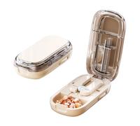 Lergas Adjustable Pill Cutter Tablet Divider for Halving and Quartering Tablets for Adults Seniors Children On the Go (B)