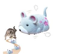 Lergas Cat Toy Self-Employment Electric Mouse, Electric Cat Toy Mouse, Interactive Toy Cats, Interactive Cat Toy with Vibration Without Wheels (Grey)
