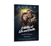 LERIAENHD A Matter Of Life And Death Poster Wall Art Canvas Aesthetic Cover Poster Vintage Decorative Painting for Living Room Bed Room 08x12inch(20x30cm) Frame-style