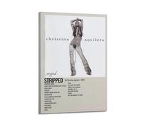 LERIAENHD Christina Aguilera Poster Wall Art Canvas Cover Vintage Poster Decorative Painting for Living Room Bed Room Elegant Aesthetic Poster 08x12inch(20x30cm) Frame-style