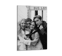 LERIAENHD Gossip Girl Poster Wall Art Canvas Cover Vintage Poster Decorative Painting for Living Room Bed Room Elegant Aesthetic Poster 16x24inch(40x60cm) Frame-style