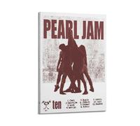 LERIAENHD Pearl Jam Poster Wall Art Canvas Aesthetic Cover Poster Vintage Decorative Painting for Living Room Bed Room 24x36inch(60x90cm) Frame-style