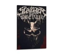 LERIAENHD Slaughter To Prevail Poster Wall Art Canvas Aesthetic Cover Poster Vintage Decorative Painting for Living Room Bed Room 12x18inch(30x45cm) Frame-style