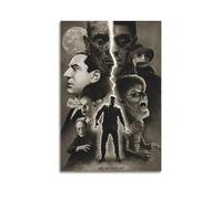 LERIAENHD Universal Monsters Poster Wall Art Canvas Cover Vintage Poster Decorative Painting for Living Room Bed Room Elegant Aesthetic Poster 16x24inch(40x60cm) Unframe-style
