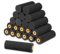 Leriton 20 Pcs 4 Inch Black Foam Paint Roller High Density Mini Paint Roller for Walls Brings Smooth Finishes Flat Surfaces