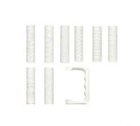 Leriton 9-Piece Texture Roller Set for PLA for Clay, Model Making & Tabletop Scenes with 8 Patterns such as Roads and Stones and Ergonomic Handle