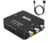 Lerkely RCA to HDMI Adapter, AV to HDMI Converter, 3RCA AV to HDMI Converters for Xbox PS4 PS3 PS2 TV STB VHS Camera DVD
