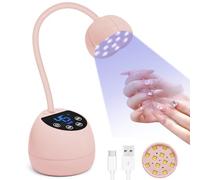Lermende Mini UV Nail Lamp Rechargeable 36W LED Gooseneck Gel Nail Light