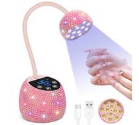 Lermende Mini UV Nail Lamp Rechargeable 36W LED Gooseneck Gel Nail Light