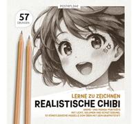 Lerne zu Zeichnen Realistische Chibi: Anime- und Manga-Porträts mit Licht, Volumen und Schattierung. 57 Künstlerische Modelle zum Üben mit dem ... Anime: Künstlerische Zeichenübungen)