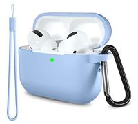 Lerobo Case Cover for AirPods Pro with Keychain & Lanyard - Soft Silicone Skin Protects 1st & 2nd Gen, Charging Case [Front LED Visible] - Lilac