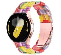 Lerobo Resin Band Compatible with Galaxy Watch Band 7 6 5 4 40mm 44mm for Women Men Galaxy Watch 4 6 Classic 42mm 46mm 43mm 47mm Galaxy 5 Pro 45mm Active 2 40mm 42mm, 20mm Watch Band Colorful Candy