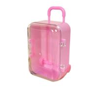 LERONO Dollhouse Miniature Luggage Suitcase Storage Trolley Case Travel Holiday Toy Candy Box Handbag Model for Dolls Accessory