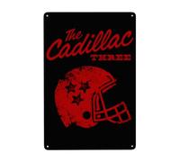 LeroyLCarter The Cadillacs Rock Three Band Metal Signs Wall Art Decor Tin Sign for Outdoor & Indoor Wall Decor Home Bar Garage 8x12 inch