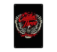 LeroyLCarter The Cadillacs Rock Three Band Metal Signs Wall Art Decor Tin Sign for Outdoor & Indoor Wall Decor Home Bar Garage 8x12 inch