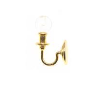 Lerpwige 1/12 Scale Miniature Crystal Wall Lamp Metal Frame Modern Decor Scene Lighting Miniature Lighting