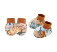 Lerpwige 1 Set Infant Anti Scratch Gloves And Socks Set For Boys Girls Comfortable Cotton Mittens & Booties For Home Travel Comfortable Wear