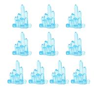 Lerpwige 10 Pcs Beautiful Colorful Fish Tank Resin Decorative Fish Tank Decoration for Garden Exhibitions