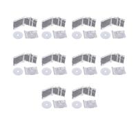 Lerpwige 10pcs Acrylic Keyring Memorial Miniature Album Keychain Charm Souvenir Stylish Backpack Pendant for Music Lovers