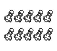 Lerpwige 10Pcs Camping Nonslip Rope Buckles Stopper Hiking Accessory Tent Fastener Adjustable Guy Runners Tensioners Tent Guyline Stoppers
