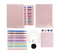 Lerpwige 12Pcs Interchangeable Crochet Hook Set 3.0mm-10mm Tunisian Crochet Hook with Cable for Beginner Knitting Weaving Project Professional Set for Knitting and Weaving